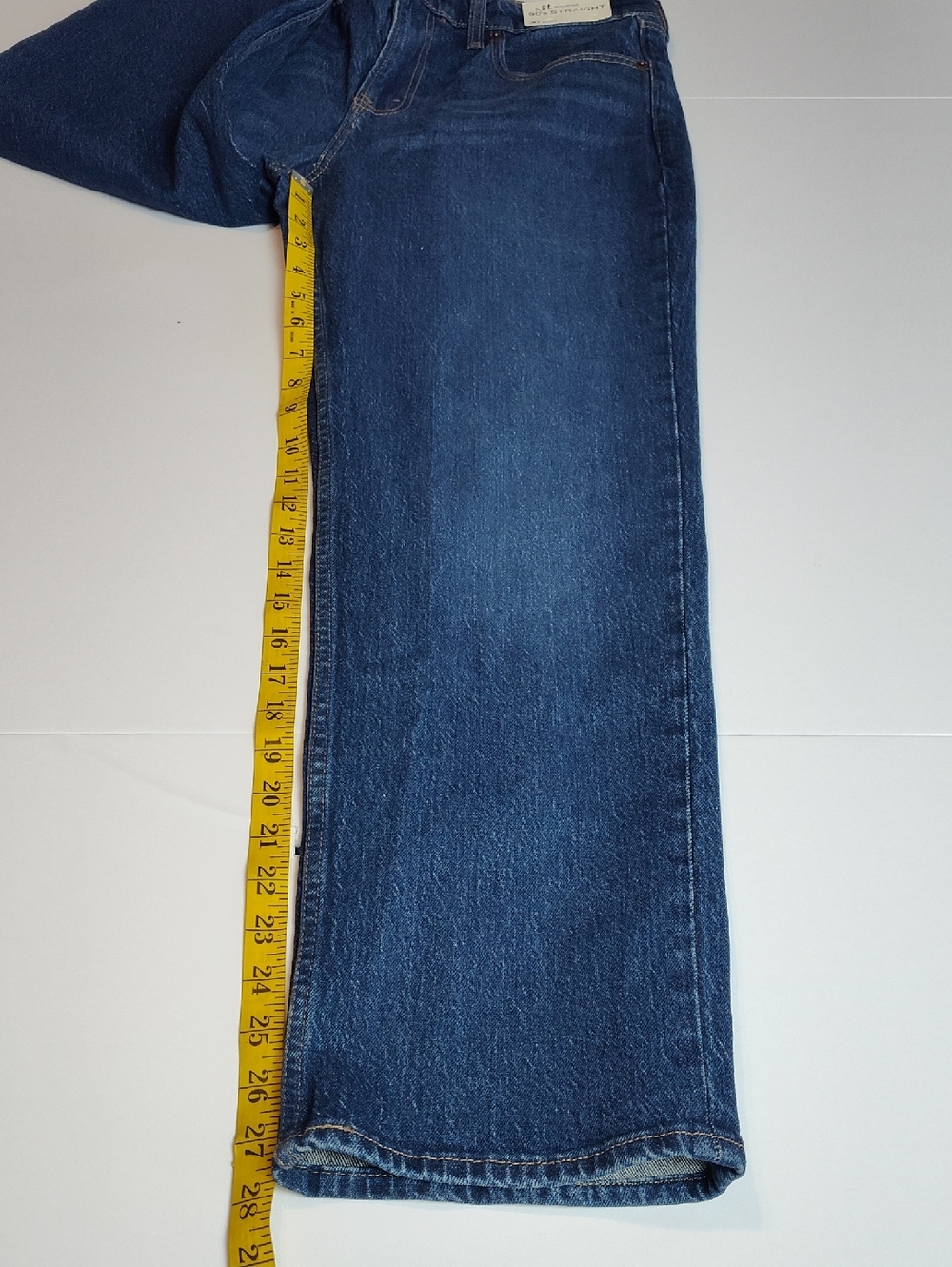 Ambercrombie & Fitch Women's Denim Blue Jeans Mid-rise 90 Straight Size 30 Short - Picture 5 of 8